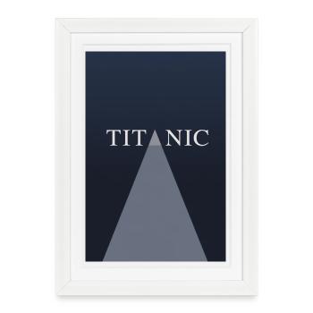 TITANIC Minimal Concept Poster - Framed poster (27 × 37 cm) - white - Front