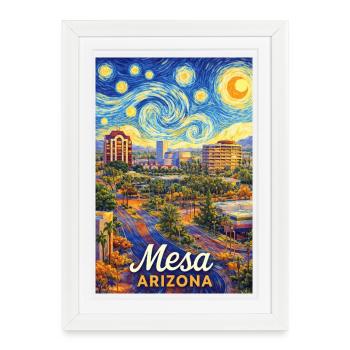 Mesa, Arizona - Affiche encadrée (27 × 37 cm) - blanc - Devant