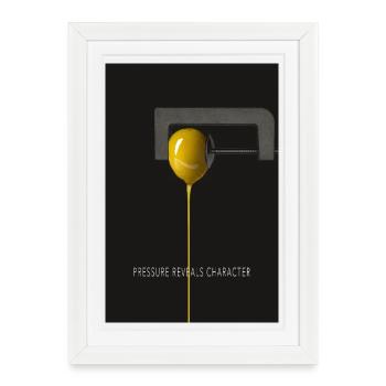Pressure Reveals Character Poster - Framed poster (27 × 37 cm) - white - Front