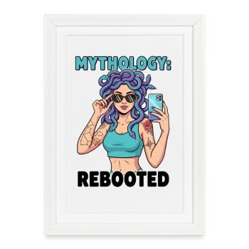 Mythologie moderne de Méduse relancée - Affiche encadrée (27 × 37 cm) - blanc - Devant