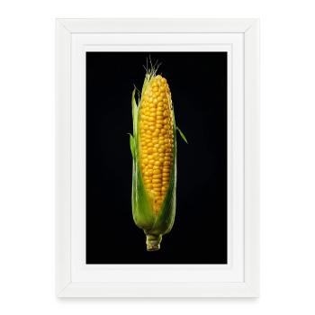 Récolte du Grain d’Or - Affiche encadrée (27 × 37 cm) - blanc - Devant