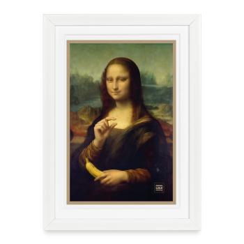 Mona Lisa Banana Scale - Framed poster (27 × 37 cm) - white - Front