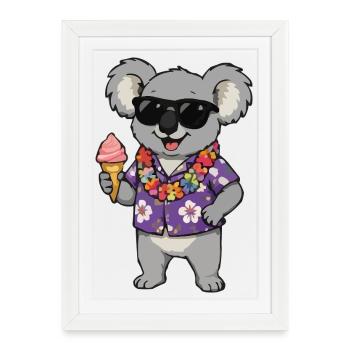 Koala Hawaii Eis - Framed poster (27 × 37 cm) - white - Front