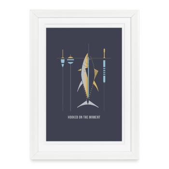 Accros au moment – Poster Angel - Affiche encadrée (27 × 37 cm) - blanc - Devant