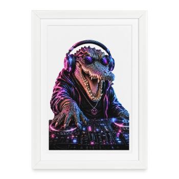 DropWild_Kane, er legt nicht auf, er greift an - Gerahmtes Poster (27 × 37 cm) - Weiß - Vorne