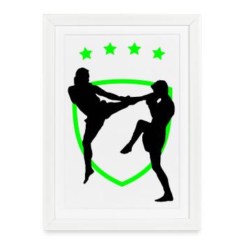 kampfsport_12 - Framed poster (27 × 37 cm) - white - Front