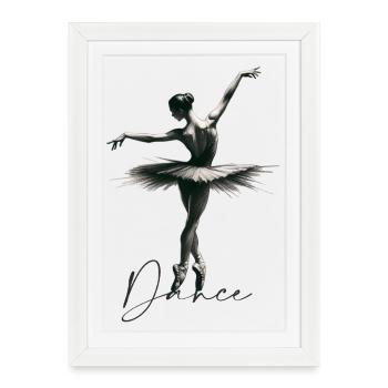 Dancer - Framed poster (27 × 37 cm) - white - Front