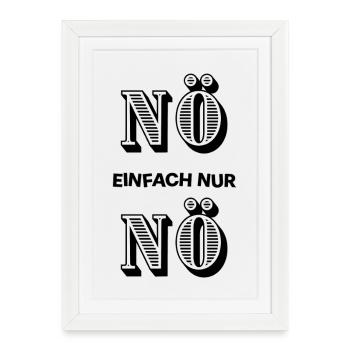 Lower Austria just nope - against it anti zero buck - Framed poster (27 × 37 cm) - white - Front