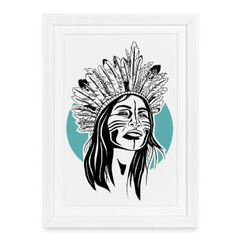 caribes - Affiche encadrée (27 × 37 cm) - blanc - Devant