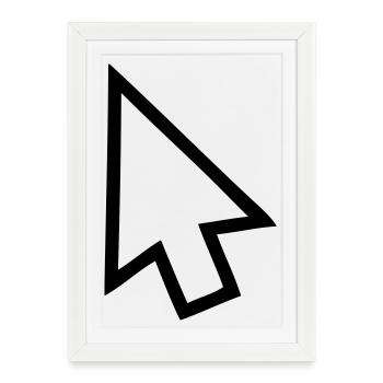 Arrow - Framed poster (27 × 37 cm) - white - Front