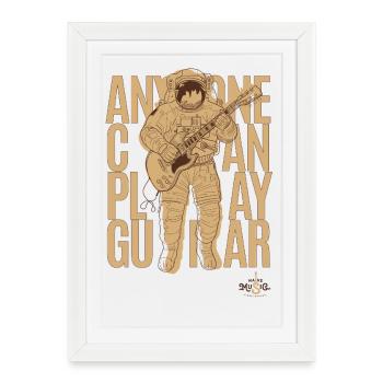 Make Music Astro - Framed poster (27 × 37 cm) - white - Front