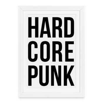 Hardcore Punk - Framed poster (27 × 37 cm) - white - Front