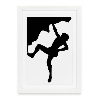 Climber transition - Framed poster (27 × 37 cm) - white - Front