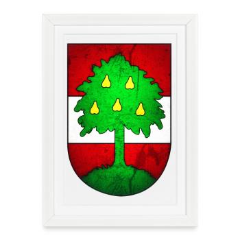 Dornbirn - Austria - Framed poster (27 × 37 cm) - white - Front