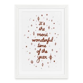 Holiday Season - Framed poster (27 × 37 cm) - white - Front