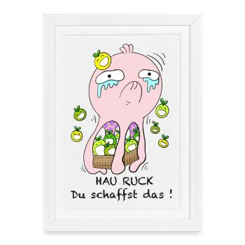 Hit it! You can do it! - Framed poster (27 × 37 cm) - white - Front