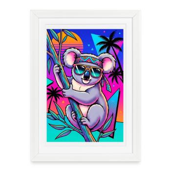Koala - Affiche encadrée (27 × 37 cm) - blanc - Devant