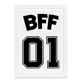 bff_01_best_friends - Framed poster (27 × 37 cm) - white - Front