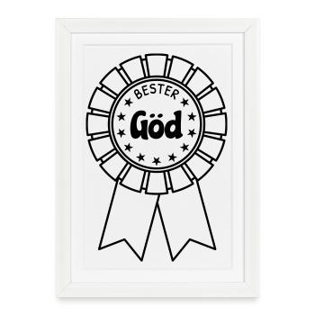 Best Göd - Framed poster (27 × 37 cm) - white - Front