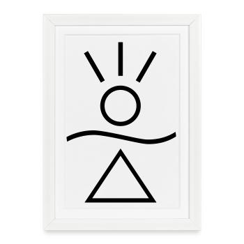 Honnaua - L’amulette du bonheur - Affiche encadrée (27 × 37 cm) - blanc - Devant