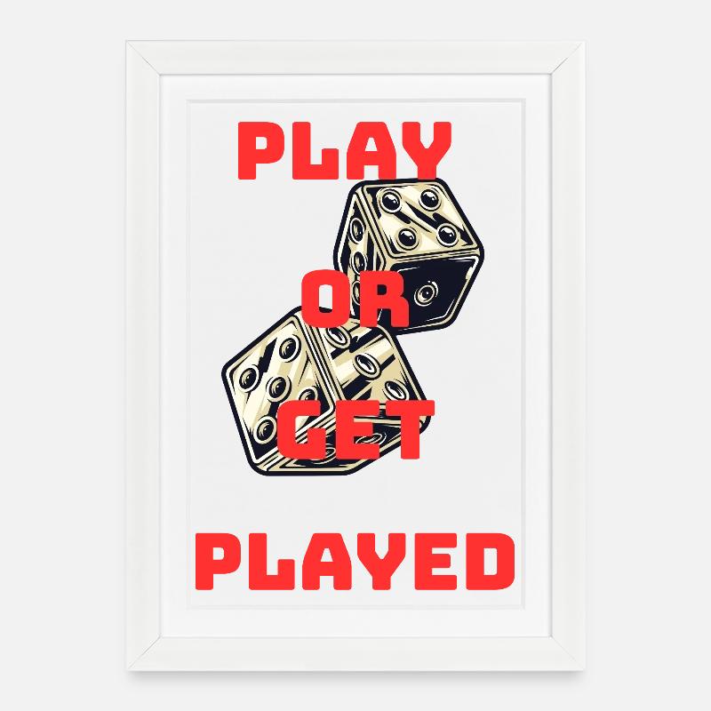 Sigura Design Play - Framed poster (27 × 37 cm) - white