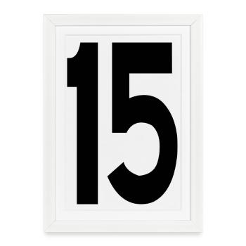 15 Fifteen Numbers - Framed poster (27 × 37 cm) - white - Front