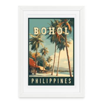 Discover Tropical Island of Bohol in Philippines - Framed poster (27 × 37 cm) - white - Front