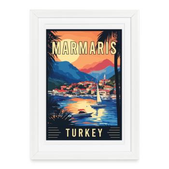 Experience Enchanting Marmaris in Turkey - Framed poster (27 × 37 cm) - white - Front