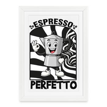 Espresso, coffee - Framed poster (27 × 37 cm) - white - Front