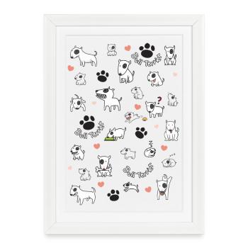 multi bull - Framed poster (27 × 37 cm) - white - Front