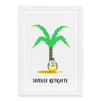 RETIREMENT. COLLEAGUE. RETIREMENT. RETIRED. RETIREMENT. - Framed poster (27 × 37 cm) - white - Front