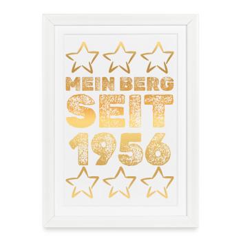 en 1956 - Affiche encadrée (27 × 37 cm) - blanc - Devant