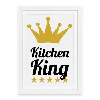The King of Cooking - Framed poster (27 × 37 cm) - white - Front