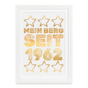 en 1962 - Affiche encadrée (27 × 37 cm) - blanc - Devant