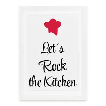 cooking - Framed poster (27 × 37 cm) - white - Front