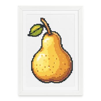 Pixel Bulb Retro Pixel Art - Framed poster (27 × 37 cm) - white - Front