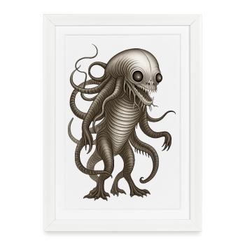BUG #3 - dark hell - Framed poster (27 × 37 cm) - white - Front