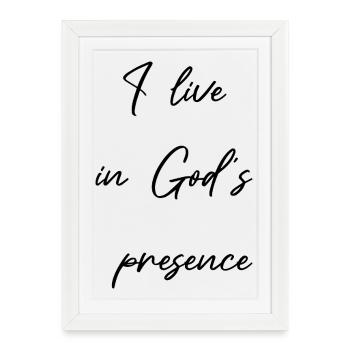 La présence de Dieu : Dons chrétiens pour les chrétiens - Affiche encadrée (27 × 37 cm) - blanc - Devant