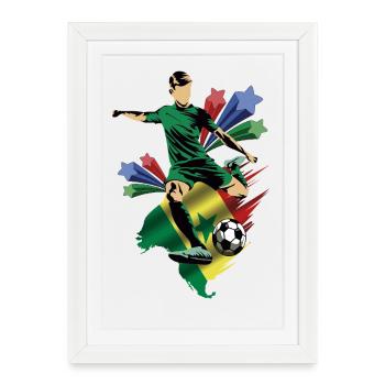 Sénégal - Sénégal - Drapeaux - Affiche encadrée (27 × 37 cm) - blanc - Devant
