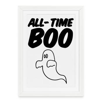 All-Time Boo Cadeau - Affiche encadrée (27 × 37 cm) - blanc - Devant
