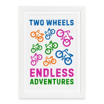 Bike - Framed poster (27 × 37 cm) - white - Front