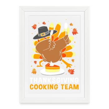 Thanksgiving Gender Reveal Future Maman - Affiche encadrée (27 × 37 cm) - blanc - Devant