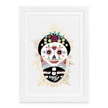 Halloween Mexico - Framed poster (27 × 37 cm) - white - Front