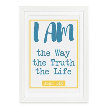 The Way, the Truth, the Life - Framed poster (27 × 37 cm) - white - Front