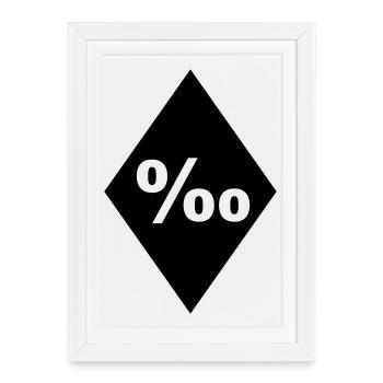Promille Chapter Element (JGA MC-Rocker-Style) - Framed poster (27 × 37 cm) - white - Front