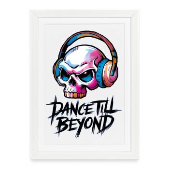 Danser jusqu’au-delà - Affiche encadrée (27 × 37 cm) - blanc - Devant