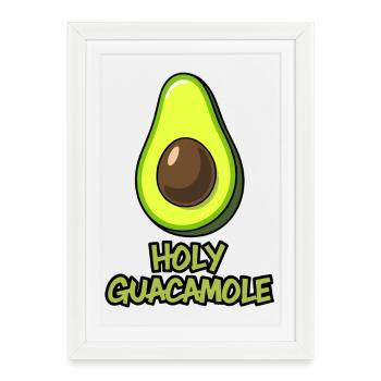 Sacré guacamole - Affiche encadrée (27 × 37 cm) - blanc - Devant