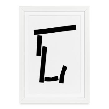 Lettre urbaine (2) - Affiche encadrée (27 × 37 cm) - blanc - Devant
