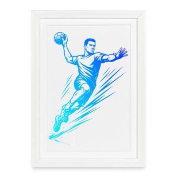 Handball style for every occasion for men - Framed poster (27 × 37 cm) - white - Front