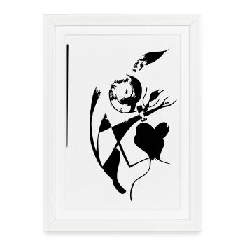 Sakura - Framed poster (27 × 37 cm) - white - Front